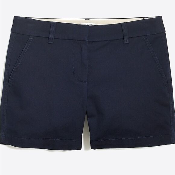 J Crew Factory NWT 5” Classic Chino Size 16 in Navy Blue - Picture 4 of 7